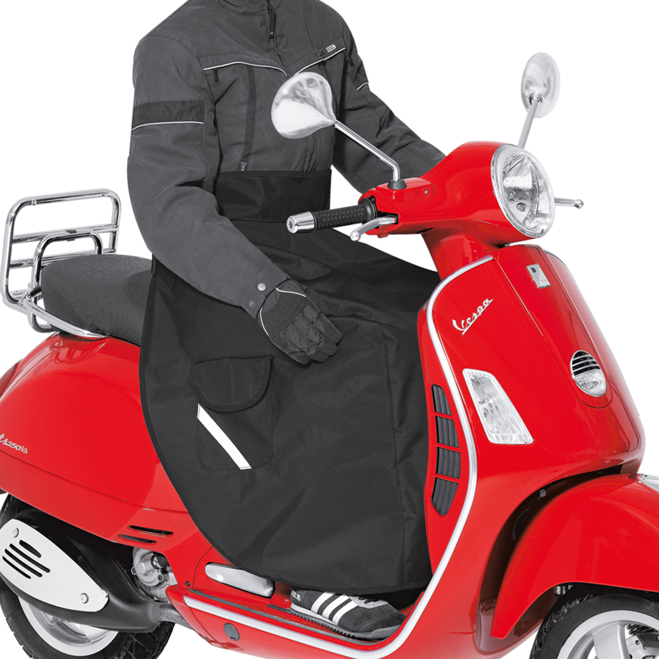 HELD Wet protection for scooter riders HEROS-TEC® 400D BLACK ZASTITA OD KISE ZA NOGE