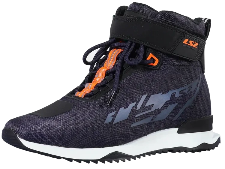 LS2 ACRUX PATIKE MAN BOOTS DARK BLUE H-V ORANGE