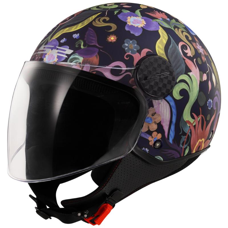LS2 OF558 SPHERE LUX II BLOOM BLUE PINK-06 KACIGA