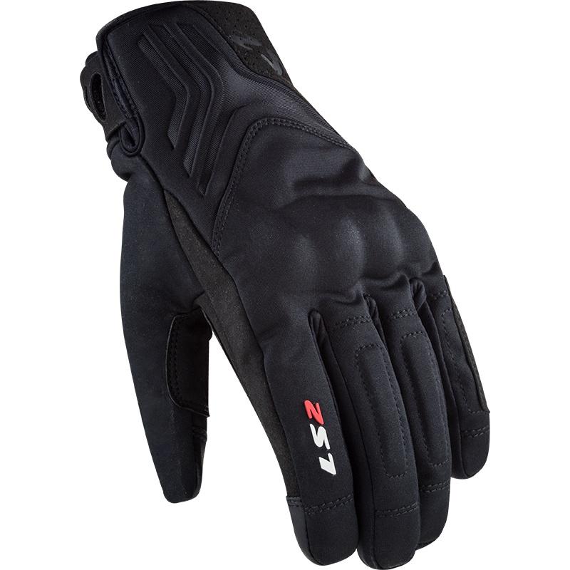 LS2 JET 2 MAN GLOVES BLACK RUKAVICE