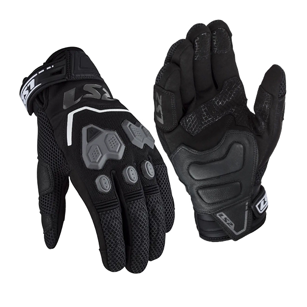 LS2 VEGA RUKAVICE MAN GLOVES BLACK