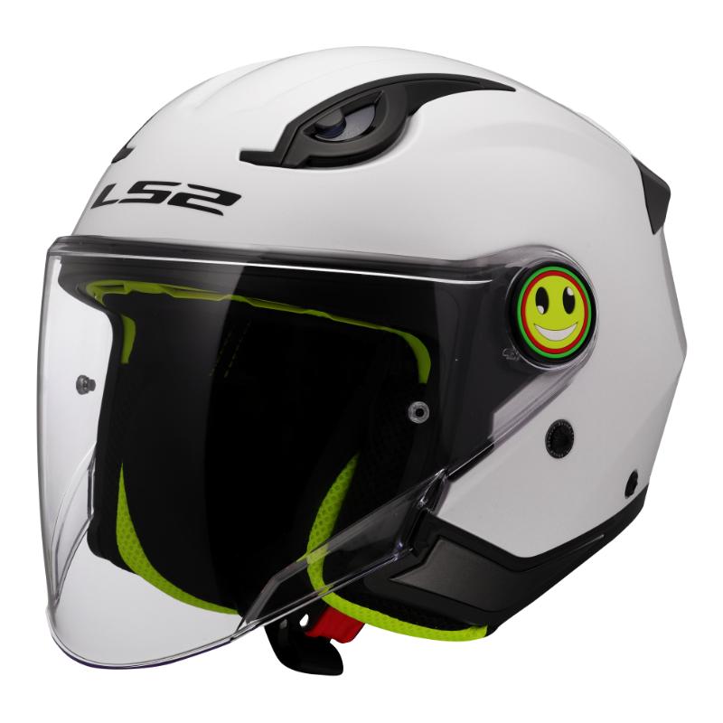 LS2 OF622 FUNNY II SOLID WHITE KACIGA