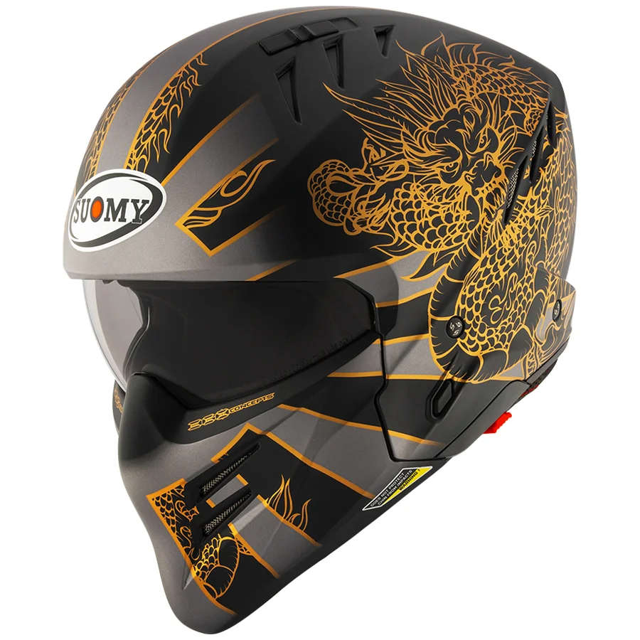 SUOMY HELMET ARMOR DRAGON MATT GREY /E06 - KACIGA
