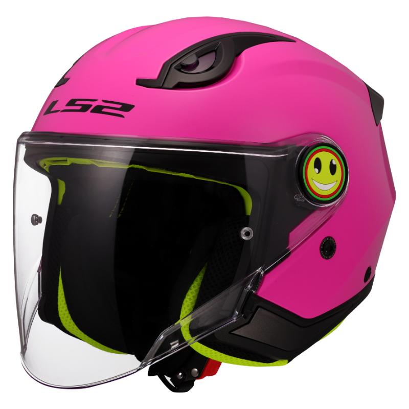 LS2 OF622 FUNNY II SOLID PINK KACIGA