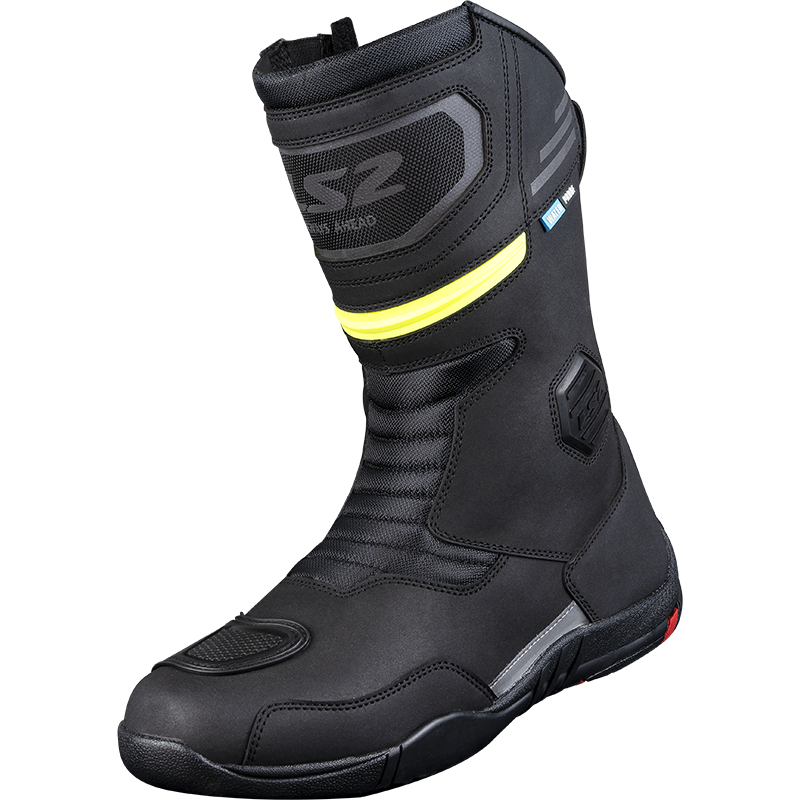 LS2 GOBY CIZME MAN BOOTS WP BLACK H-V YELLOW