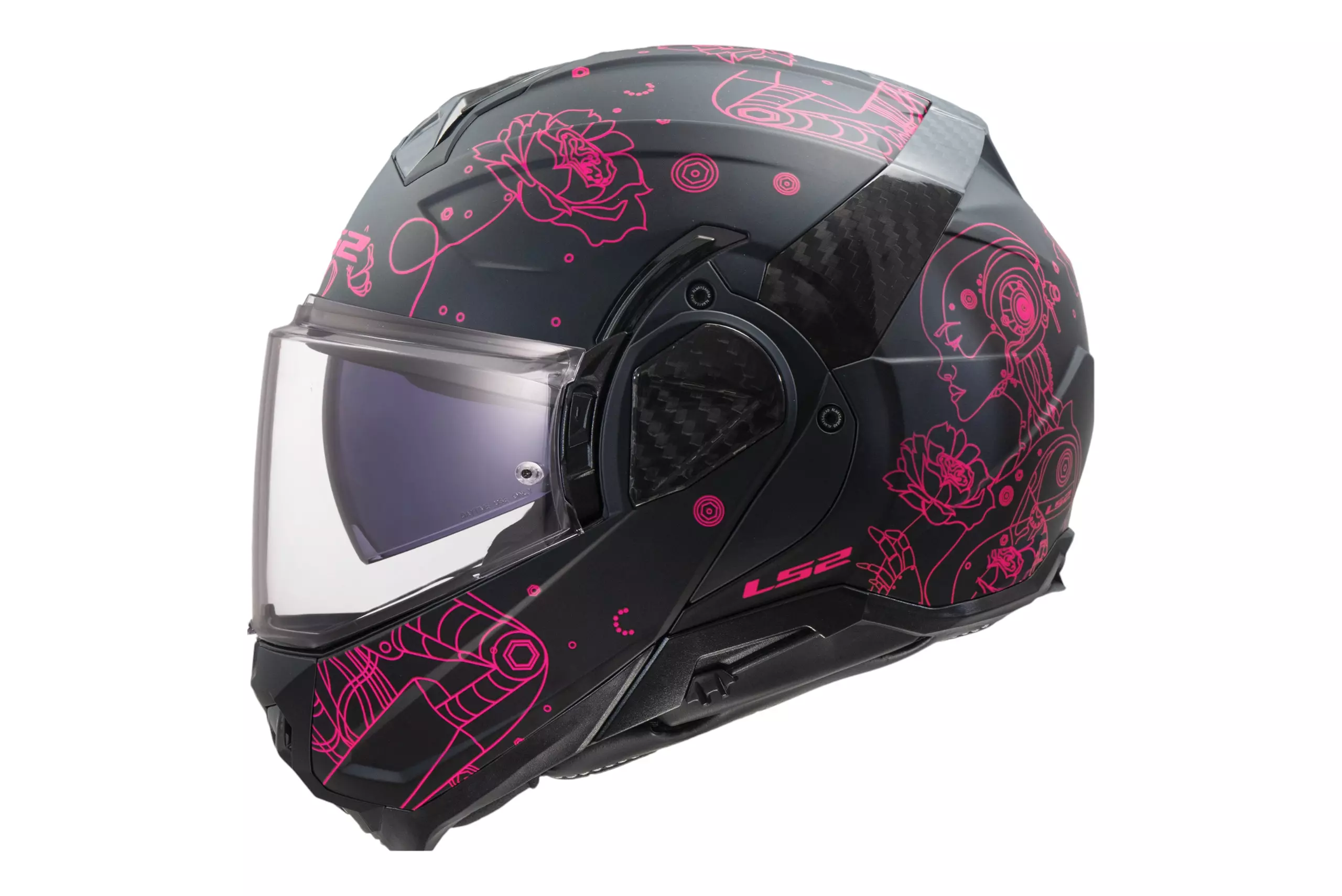 LS2 FF910 ADVANT II SOPHIA BLACK PINK KACIGA