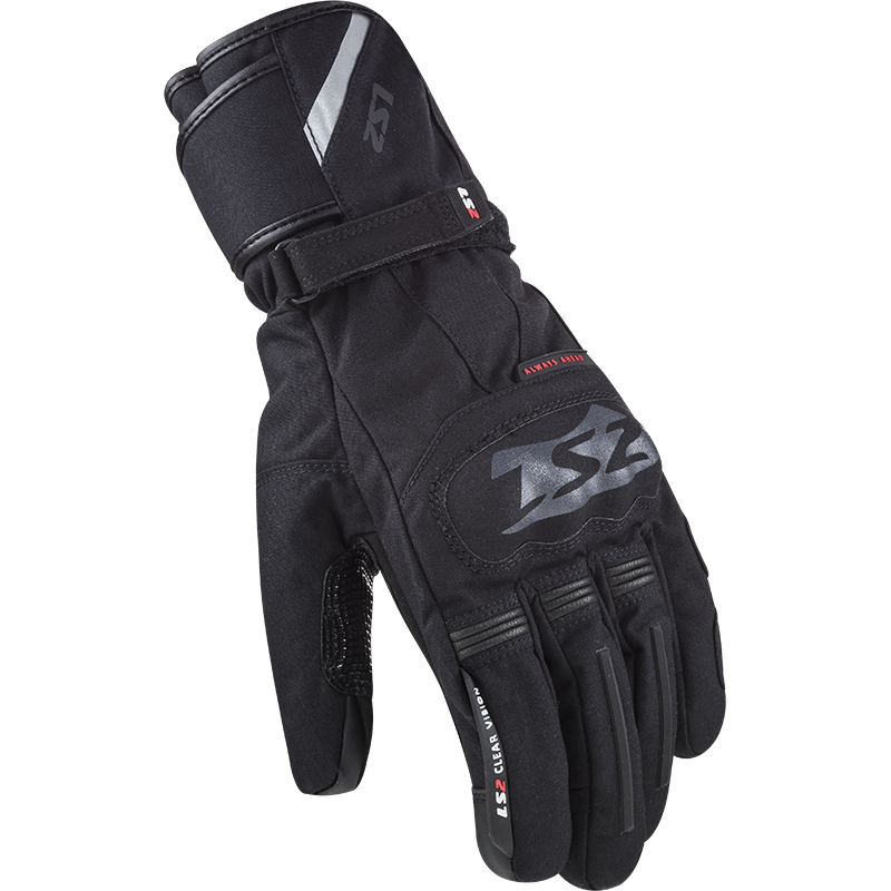 LS2 SNOW MAN GLOVES BLACK GREEN RUKAVICE